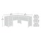 Sauder L-Desk, 59.06 in D X 30.04 in H, 61.26 in W X Engineered wood 427718 - alternate 2